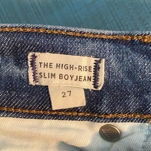 High rise slim boy jean